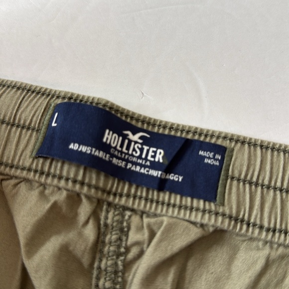 Hollister Adjustable Rise Parachute Baggy Pants Army Green Large - Picture 7 of 15